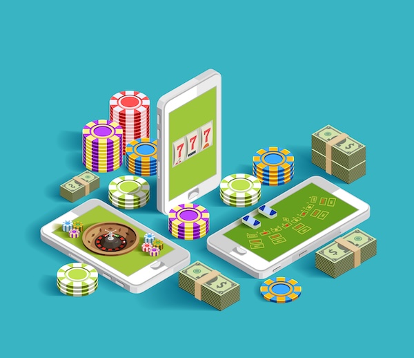 Игровые автоматы и фишки на экранах смартфонов